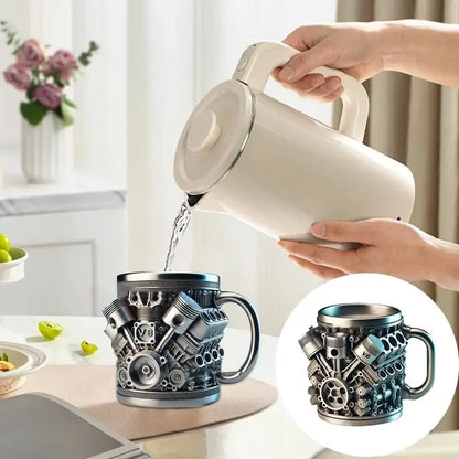 Rev Up Steel Coffee Mug