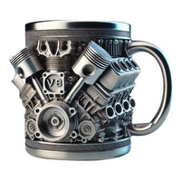 Rev Up Steel Coffee Mug