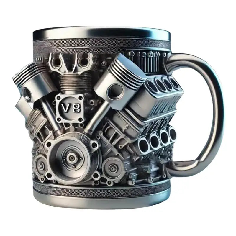 Rev Up Steel Coffee Mug