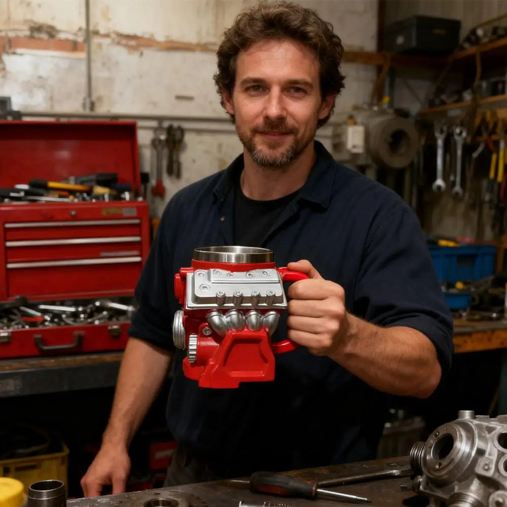 Classic Car Engine Mug