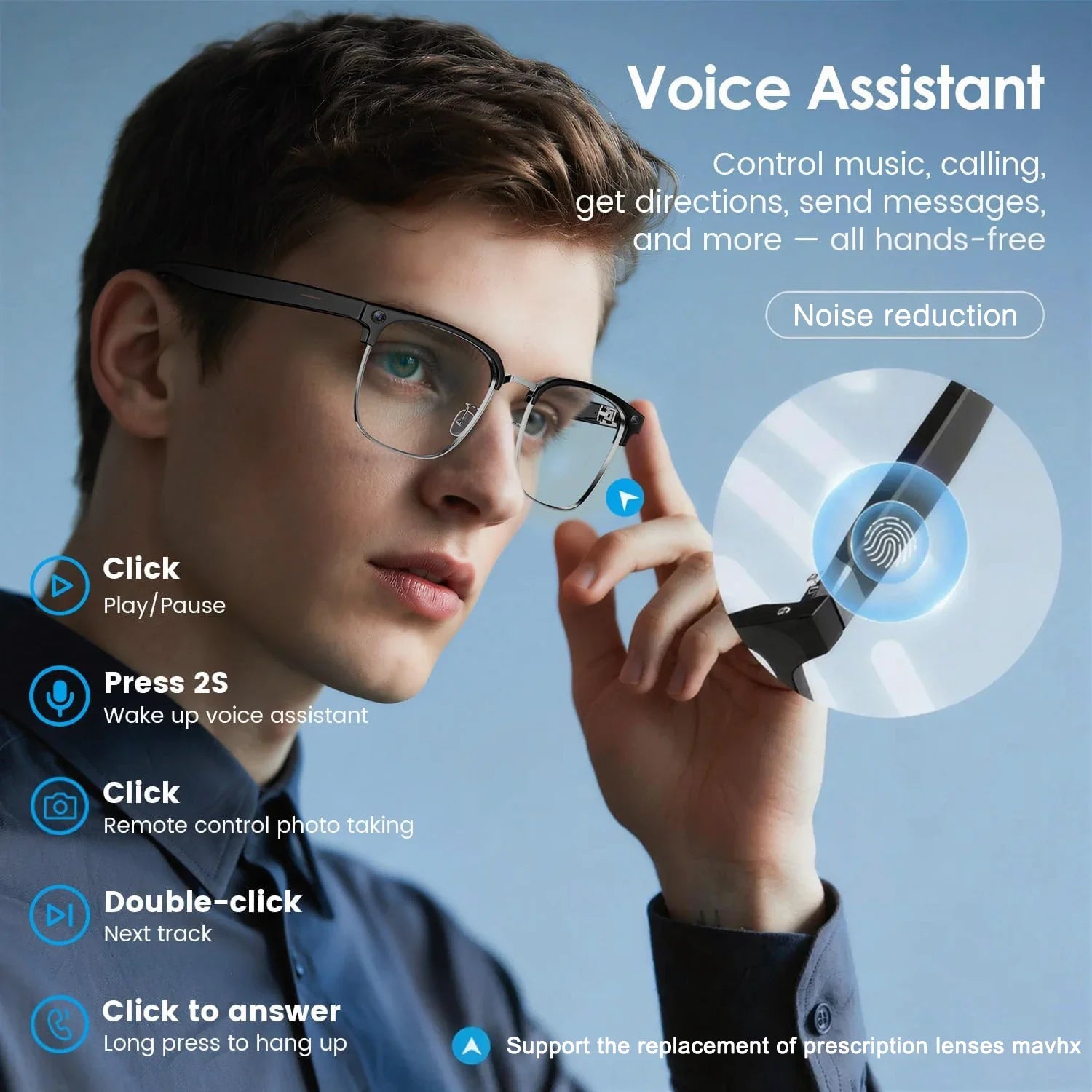 Smart Vision AI Sunglasses
