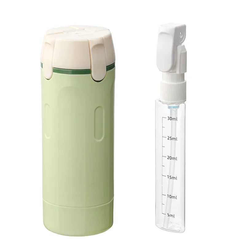 4-In-1 Travel Refillable Bottles, Portable Toiletries and Cosmetics Containers for Shampoo, Body Wash, Travel Storage Bottles
