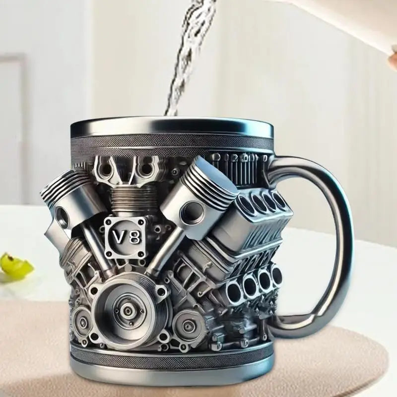Rev Up Steel Coffee Mug