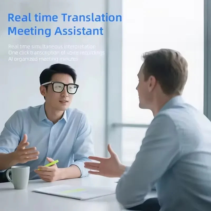Smart AI Glasses 4K Camera AI Translation 8MP Video Recording Bluetooth Call Music Photo Outdoor Sports Driving Smart Eyewear