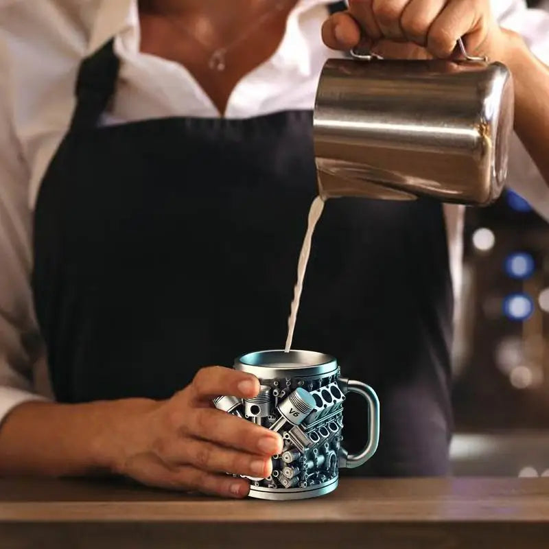 Rev Up Steel Coffee Mug