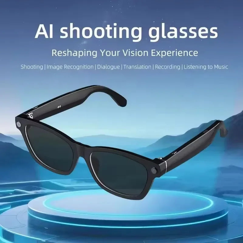Smart AI Glasses 4K Camera AI Translation 8MP Video Recording Bluetooth Call Music Photo Outdoor Sports Driving Smart Eyewear