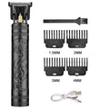 T9 Vintage Men'S Electric Hair Clipper Beard Trimmer/Rechargeable Hair Cutting Machine with Nose Hair Trimmer Kit Boyfriend Gift